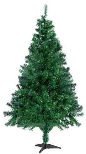 CCLIFE Albero di Natale Piccolo Slim, Albero con Aghi di Pino, 180 cm, Verde, 600 Rami, Cushhom