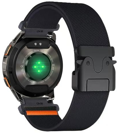 Sportarmband Kompatibel mit KOSPET Tank T3 Ultra/T2/T3 Armband, Elastisches Nylon Uhrenarmband Langlebige Edelstahl Metallschnalle Weiches Ersatzarmband für KOSPET Tank T3 Ultra/T2/T3 Armbänder (3)