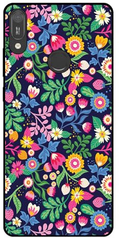 Hülle Passend für Smartphonica Handyhülle Kompatibel mit Huawei Y6 (2019) Blumen Druck - TPU Back Cover Case Flower Design
