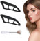 3 Stück Lidschatten Schablone,Eyeshadow Schablone Mit Make up Bürste,Lidschatten Schablone Augen Schnelles Make up Auxiliary Tools For Deepening Eye Makeup,Für Eyeliner Schablone für Anfänger