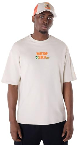 New Era Drink Graphic Oversized T-Shirt Herren Shirt Stone XL