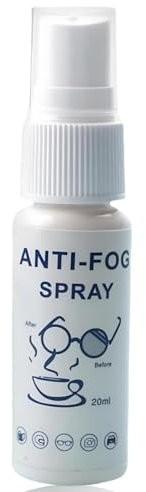 Anti Fog Spray for Swim Goggles,Anti Mist Spray for Glasses,Goggle Anti Fog Spray,Anti Mist for Car Windscreen,Cleaner Defogger for Goggles,Lens Cleaning Spray,Portable Anti Mist Spray,Anti Fog Car
