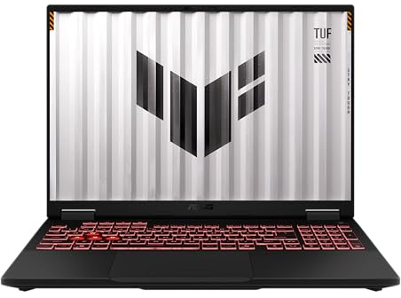 ASUS TUF Gaming A16 FA608PM-RV009W Laptop | 16 | AMD Ryzen 9 8940HX | 16GB RAM | 1TB SSD | NVIDIA GeForce RTX 5060 | Windows OS | QWERTY Tastatur