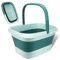 WUSUPU Bassin pour Bain de Pieds Pliable 15L,bassine Pied avec poignée et Rouleaux de Massage |Soins des Pieds et détente |Baignoire pour Pieds,Ergonomique,légère et Peu encombrante – Vert Clair