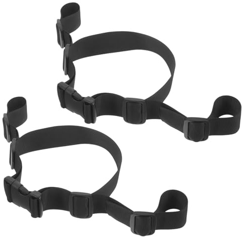 Ersatzgurt für Hochstuhl mit Schnellverschluss, Schwarz | Polyester, für Kleinkindstuhl und Kinderwagen, Tägliche Nutzung, Praktische 2 Stück-packung
