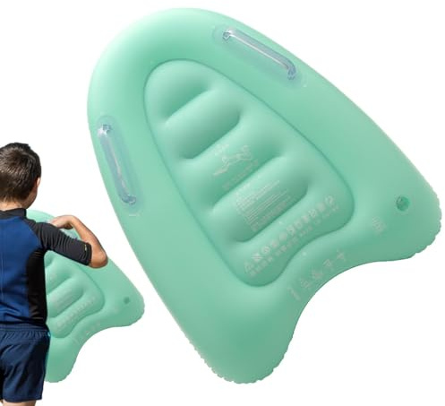 Aufblasbares Bodyboard - Aufblasbares Surfbrett Mit Griffen | Lernen Hilfsmatte | Schwimmenbrett | Surfboard | Surf-Bodyboard | Doppelgriffe Surfbrett Für Ozeane, Pool, Strände, Seen Kind