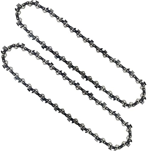 Opuladuo 2X 10 Inch (25 cm) Pole Saw Chain for Black+Decker PS7525, 25 cm Replacement Chain Saw Chains for Black+Decker PS7525-GB -3/8 .050 (1.3mm) Gauge, 40 Drive Links