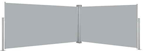 vidaXL - Toldo lateral retráctil de doble cara para jardín o patio