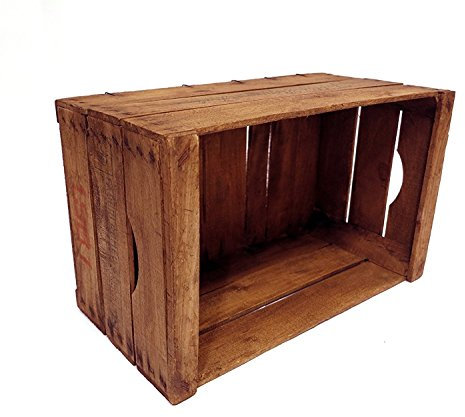 restaurierte Vintage Buche Truhe - Möbel, Regale, Bücherregale - alte Obstboxen - Holzkisten -