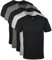 Gildan Men's V-Neck T-Shirts, Multipack, Style G1103 Undershirt, Black/Sport Grey/Charcoal (5-Pack), Large (Pack of 5)