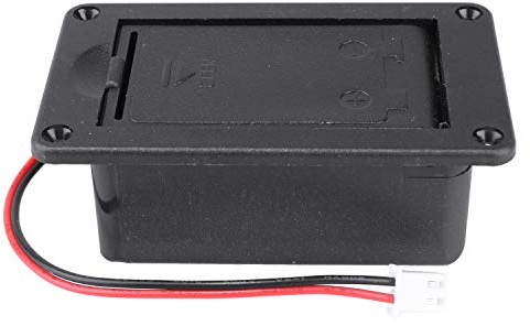 Guitar Pickup Battery Box 9V Battery Box Case Cover Holders for Guitar Bass Pickup Black
