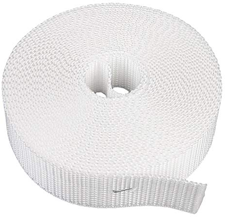 ROLATEC Sangle de volet roulant pour fenêtre ou porte Blanc Largeur 23 mm