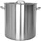 Beeketal 'BKT-98' Gastronomie Kochtopf ca. 95 Liter aus Edelstahl mit starken Griffen und Deckel, Topf für alle Herdarten geeignet (Induktion, Gas, Glaskeramik), ideal als z.B. Suppentopf