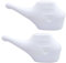 MANAV PRODUCTS JAL NETI Lot de 2 pots en plastique Blanc