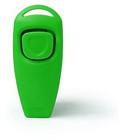 SEIWEI 2-in-1 Clicker für Hunde und Katzen, Hellgrün, 1 Stück