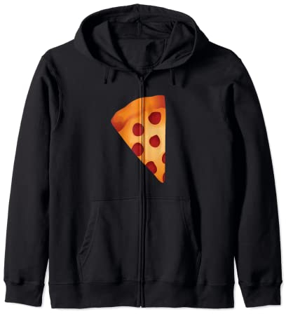 Pepperoni Pizza rebanada de queso cubierto para los amantes de la comida Sudadera con Capucha