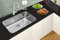 Omeere 75,5 x 46, fregadero empotrado grande, fregadero de acero inoxidable 304, grosor del material 0,8 mm, fregadero cocina 1 seno, fregadero de la estructura, (fregadero de la estructura)