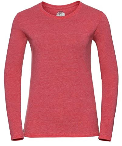 Style It Up *Ladies Long Sleeve HD T/Shirt (RED, 2XL)