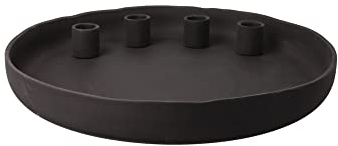 Kerzenhalter Slate Smoke grau 4 cm