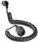 Schutzkontakt-Spiralverlängerung, 3m dehnbares Spiral-Kabel mit Schutzkontaktwickelstecker & Schutzkontaktkupplung, (230V/16A) PVC Verlängerungskabel, IP20, schwarz