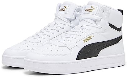 PUMA Caven 2.0 Mid WTR Sneakers, Unisex-Erwachsene, Weiß Schwarz Gold, 39 EU