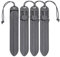 ACEXIER Taktischer Molle Stick Schnellverschluss PALS Gurtband Befestigen Clip Gurt Acetal Polymer 5,75 Zoll Jagdzubehör (Black-4PCS)