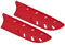 PATIKIL Knife Sheaths for Kitchen Knife for 7 Nakiri Knife, 2 Pcs Knife Edge Guard, Knife Sheath Covers Sleeves, Feathered Japanese Kitchen Knife Set, Red, 7.2x 2