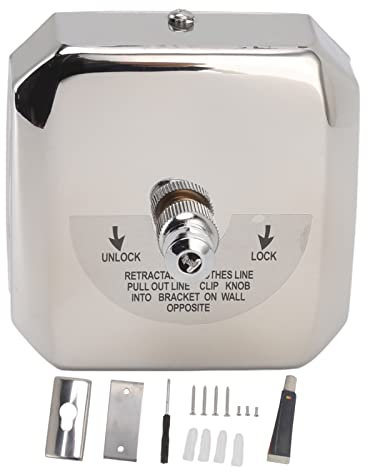 Tendedero Retráctil Cuadrado para Exteriores, Cuerda de Alambre Invisible para Interiores, Tendedero de Acero Inoxidable 304 para Exteriores para Tendederos Interiores (2.8M)