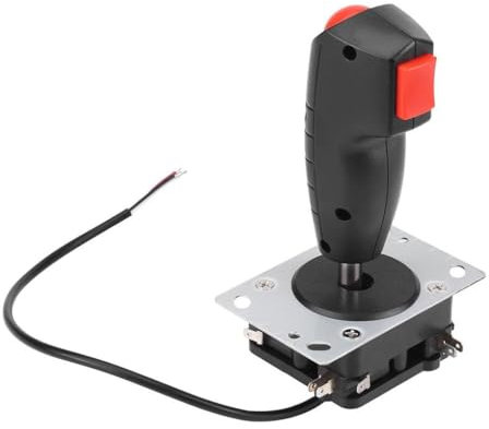 FIOERDTUIE Joystick de Vuelo de 8 vías Joystick de Vuelo con gatillo Joystick para Pc para Videojuegos Arcad para Juegos Arcade