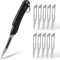 KeyUnity KK07BK Mini Titanium Skalpell Messer mit #11 austauschbare Klingen, EDC Utility Klappmesser, für Outdoor-Jagd, Camping, Angeln, Wandern