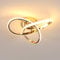 Comely LED Deckenleuchte, 30W 3375LM Moderne Deckenlampe mit Elegantem Blumendesign, Kronleuchter Gold für Wohnzimmer, Schlafzimmer, Esszimmer, Warmweiß 3000K