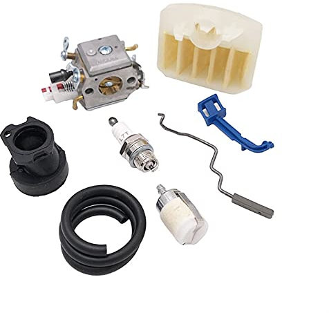 BTFWM Carburetor Air Filter Intake Choke Throttle Rod Fuel Hose Chainsaw Engine Motor Spare Parts, for Husqvarna, for 340 345 346XP 350 353 Chainsaw Maintenance Filters