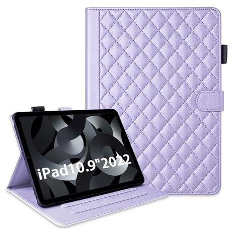 Funda para iPad 10. Generation 10.9 Zoll 2022 (Modell A2696 A2757) Carcasa Cuero PU con Función de Soporte Auto-Sueño/Estela iPad 10th Gen Tableta Capa Morado