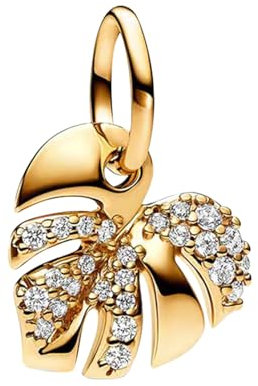 MITSOKU Charms Feuille d'or 925 Bracelet en Argent Sterling et Collier Pendentif Perles Bijoux Cadeaux pour les Femmes
