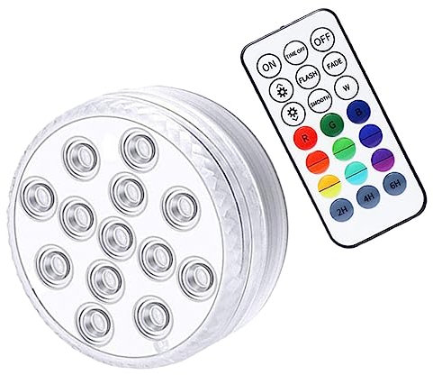 KITANDOVE 3juegos Luz Led Decorativa para Acuarios y Bañeras Control Remoto Modos De Iluminación para Piscinas y Jardines