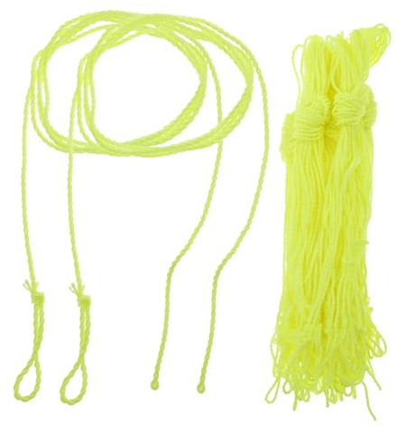 ibasenice Cuerda de Yo-yo para Niños y Principiantes, 50 Piezas de Nailon Amarillo de 105cm, Estabilidad y Suavidad para Juegos al Aire Libre y Deportes