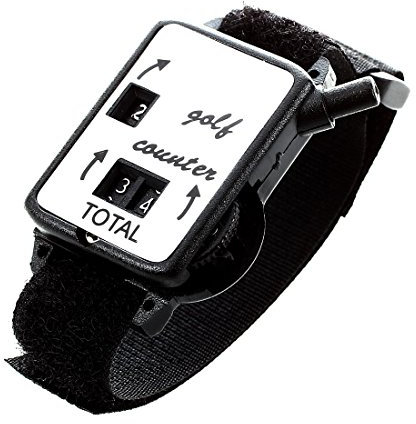 Giuneuow Club de Golf Stroke Score Keeper Compter Le Putt Le Coup Montre a Compteur/Bracelet Noir
