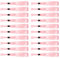 sourcing map Lot de 20 bracelets jetables en tissu pour événements, fêtes, concerts, bars, entrées (rose)