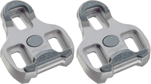 LOOK Cycle - KEO Grip Fahrrad-Cleats mit Memory-Positionier-Funktion - Kompatibel mit Allen auf dem Markt erhältlichen Pedalen - Anti-Rutsch TPU Oberfläche - 4,5° Winkelfreiheit - Farbe - Grau