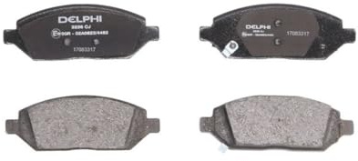 DELPHI LP3236 Bremsbelagsatz Bremsbeläge Vorne ohne Zubehör Kompatibel mit OPEL Karl C16