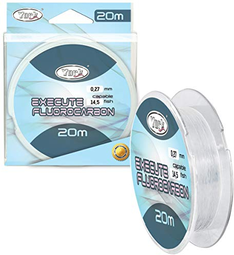 Angelschnur Vorfachschnur York Execute 100% FLUOROCARBON 20m 0,25-0,37mm (0,30mm/17kg)