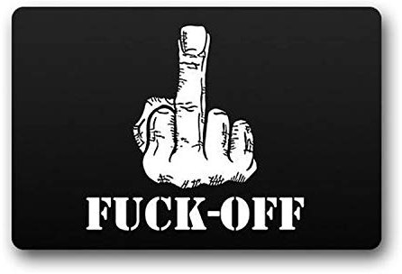 MDEIMAT Funny Quote Indoor Outdoor Doormat Floor Rug Rubber Non-slip Entrance Door Mat Kitchen Carpet 15.7x23.6