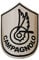 Gepinke Fahrradaufkleber für MTB, BMX und Faltfahrräder - Campagnolo-o - Schwarz