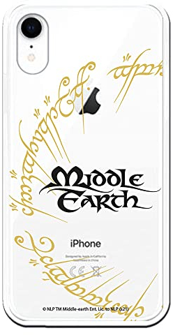 Handyhülle für Apple iPhone XR, Der Herr der Ringe Middle Earth Half Ring, Handyhülle Serie Tele und Filme, flexibles Silikongel