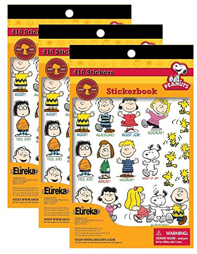 Peanuts� Sticker Book, 410 Stickers, Pack of 3