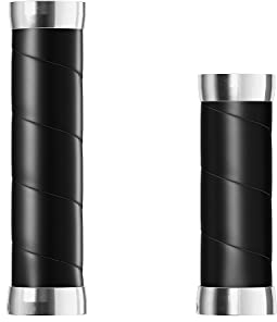 Brooks England Art: Uni Slender Leather Grips (100 + 130 mm) – Schwarz – New22 Guidoline, Standard