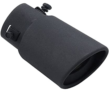 ETOPARS 63mm Auspuffblende Auto Universell Auspuff Schalldämpfer Endrohr Edelstahl Auspuffrohr Endschalldämpfer Auspuffendrohr Einzelne Auslass Gerade Schwarz