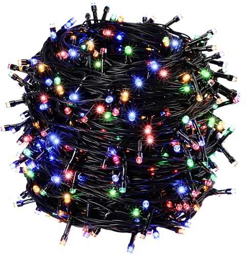 MONZANA® Lichterkette 600 LED 60m Innen Außen IP44 Stromsparend Stecker Leuchtkette Weihnachten Weihnachtsbeleuchtung Weihnachtsdeko Girlande Bunt