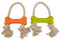 Duvoplus, Eco Gummi Knochen Bambus/Reis + Baumwolle, 30 x 18 x 4,6 cm, Spielzeug, Hund