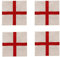 25Pcs Printed 2-Ply Paper Napkins St George Party Supplies for England Sporting Events Pub Football World Cup Celebrations Party